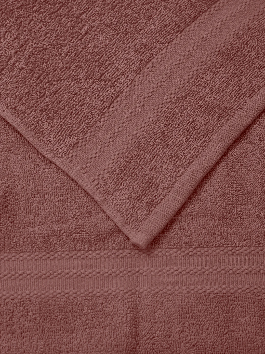 Quartz Pink Pure Cotton Solid 380 GSM Hand Towel 2 Pc Set (Jazz Collection) - Image 9