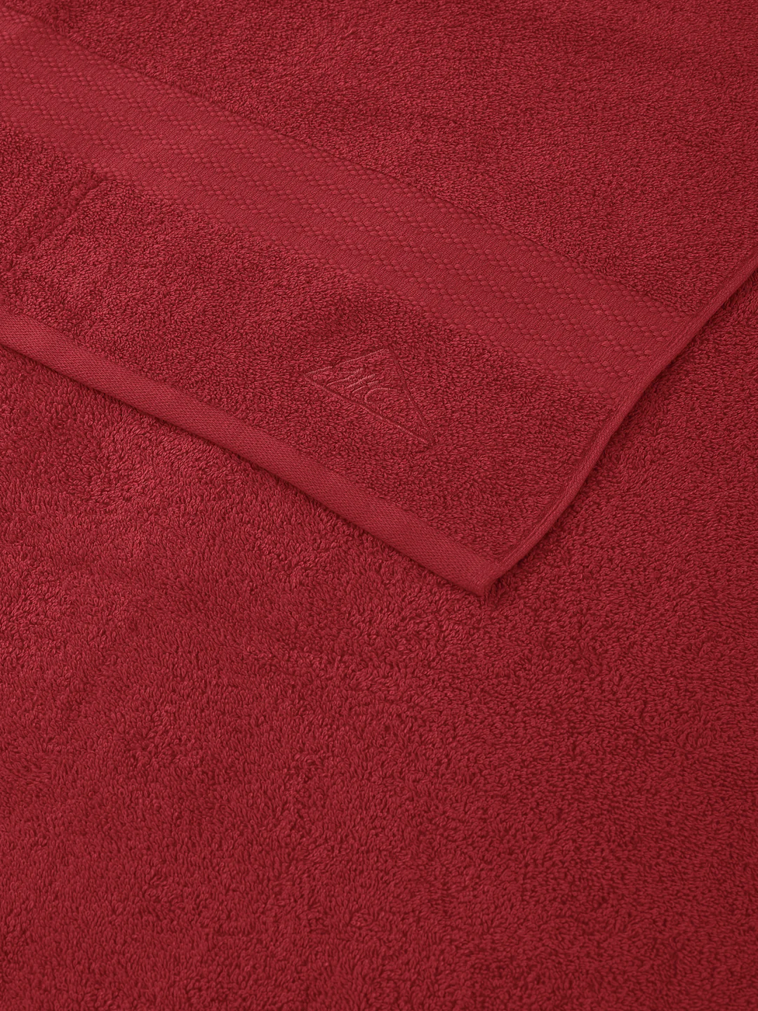 Red 100% Cotton Solid 380 GSM Bath Towel Jazz 4 Pc Set Gifting Box Pack - Image 8