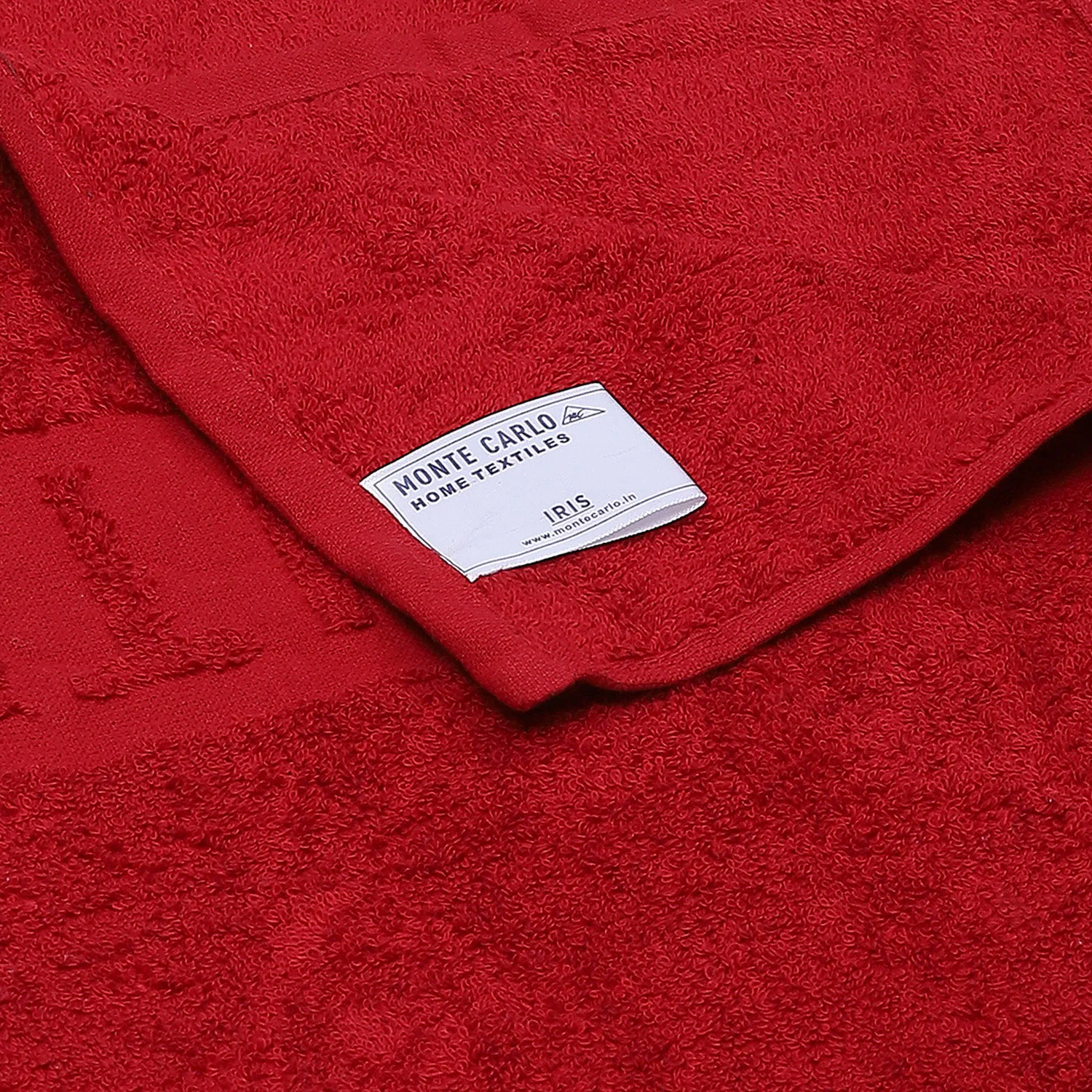 Red Cotton 525 GSM Bath Towel - Image 4