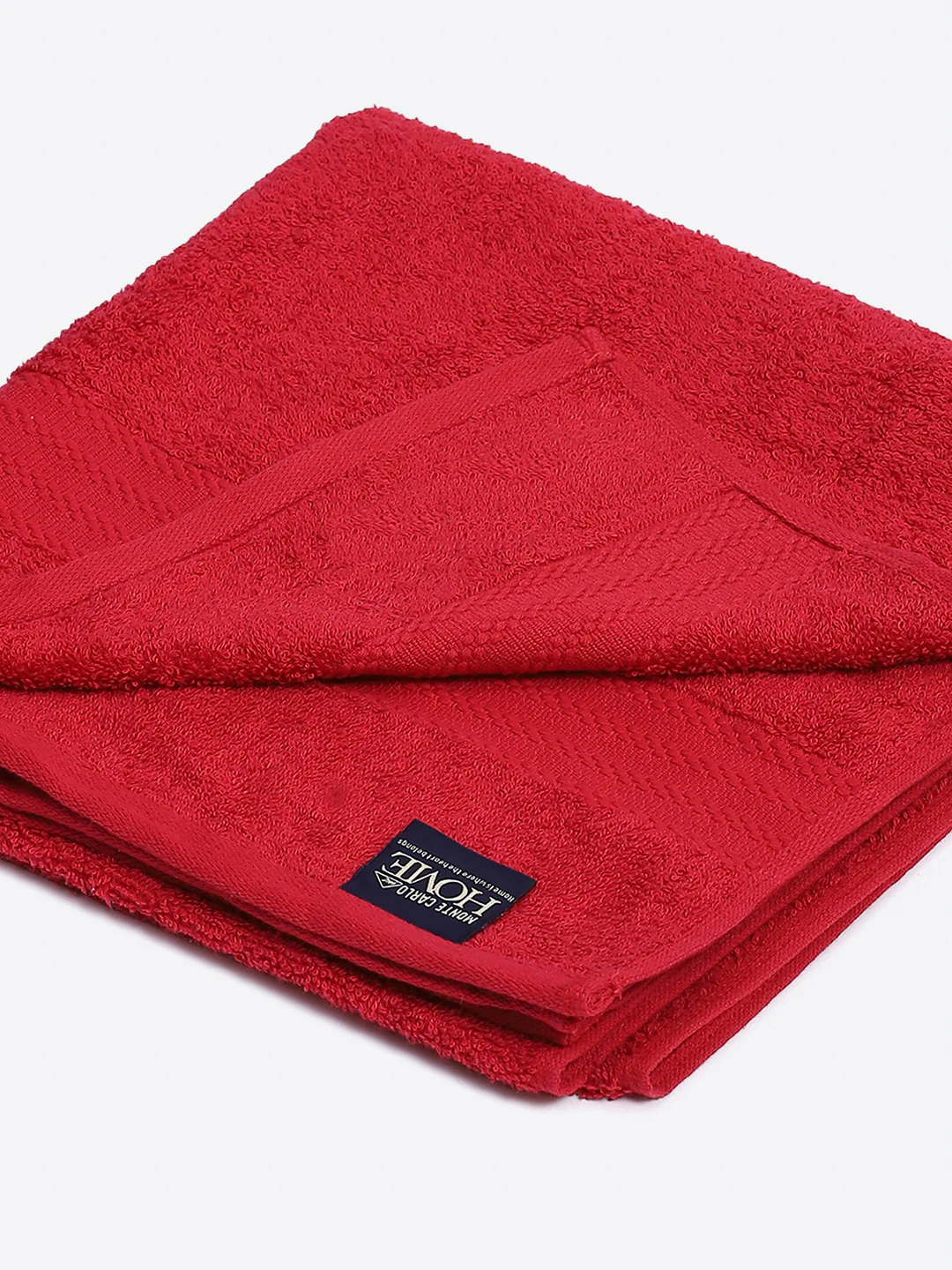 Red Cotton Solid 400 GSM Bath Towel (Jazz) - Image 3