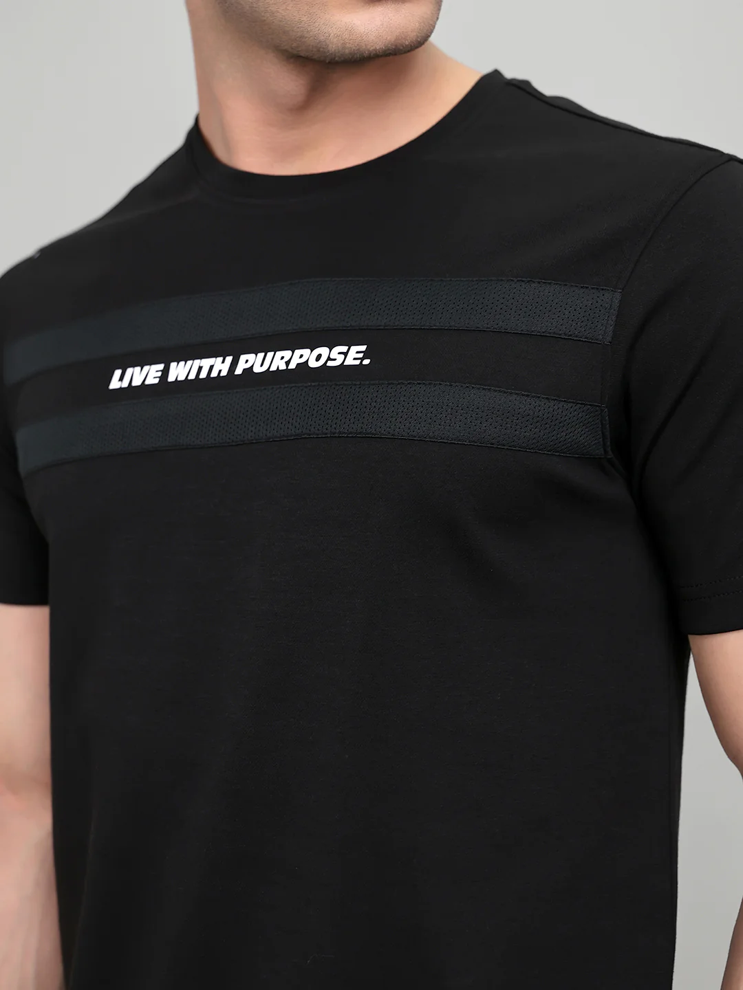 Rock.it Men Black Printed Round Neck Half Sleeve T-Shirt - Image 5
