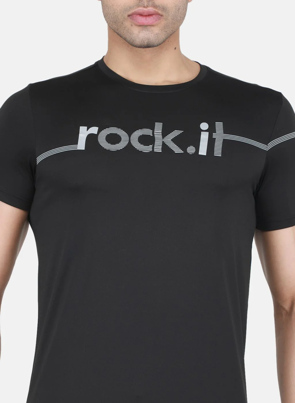 Rock.it Men Black Printed T-Shirt - Image 5