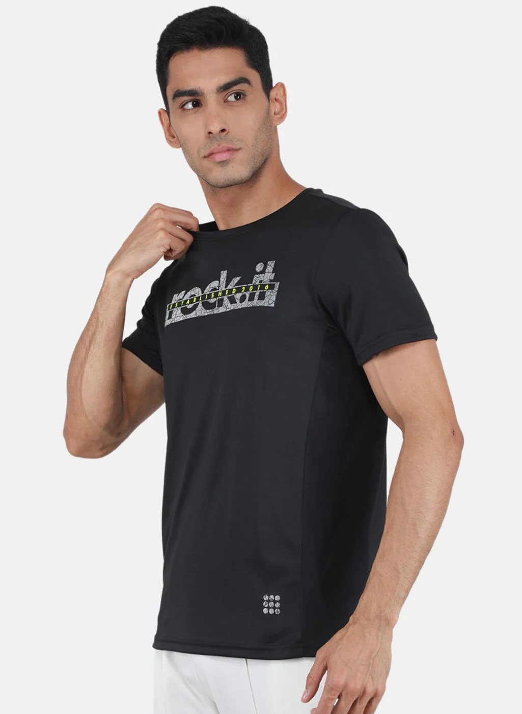 Rock.it Men Black Printed T-Shirt - Image 2