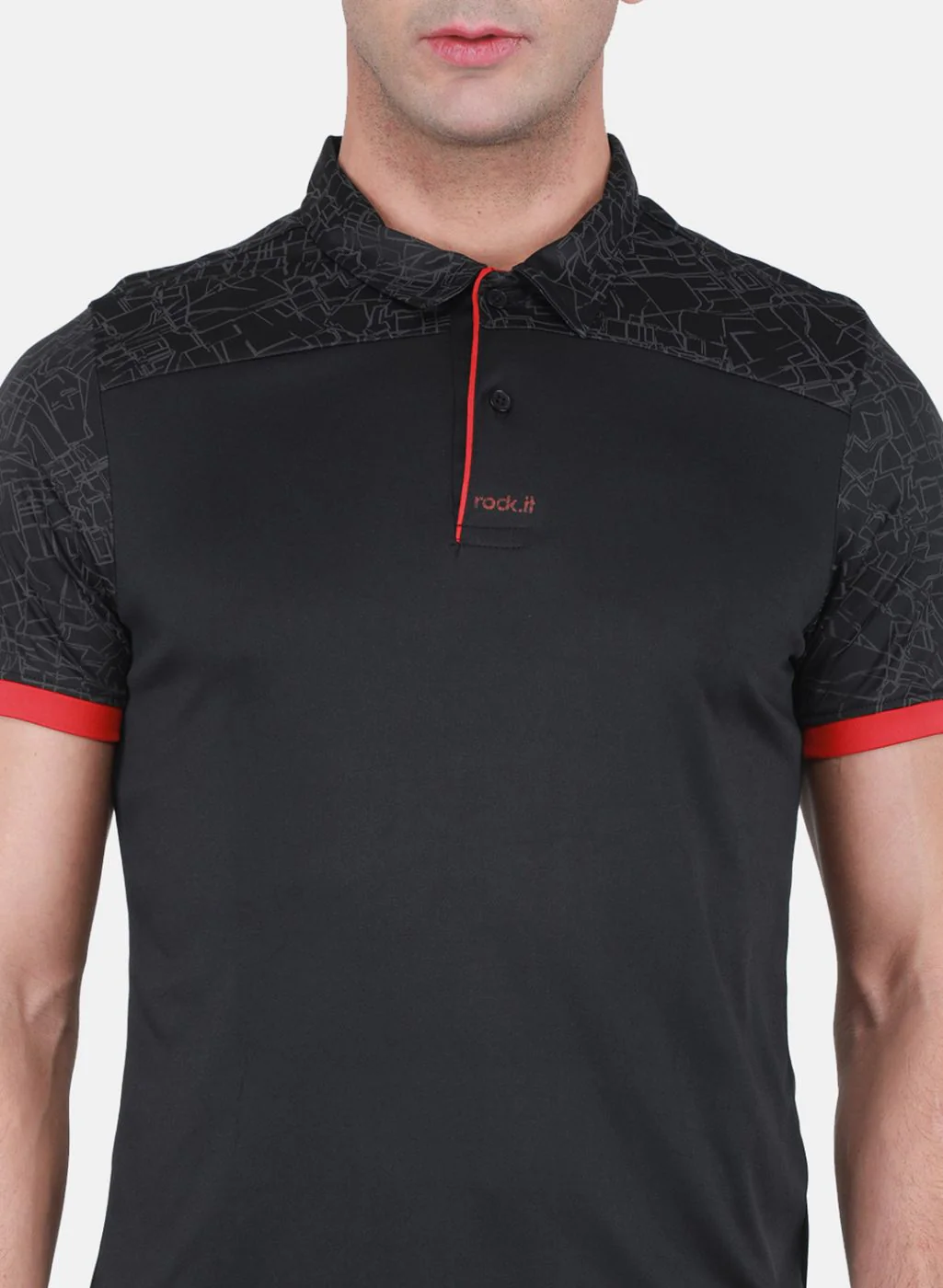 Rock.it Men Black Printed T-Shirt - Image 5