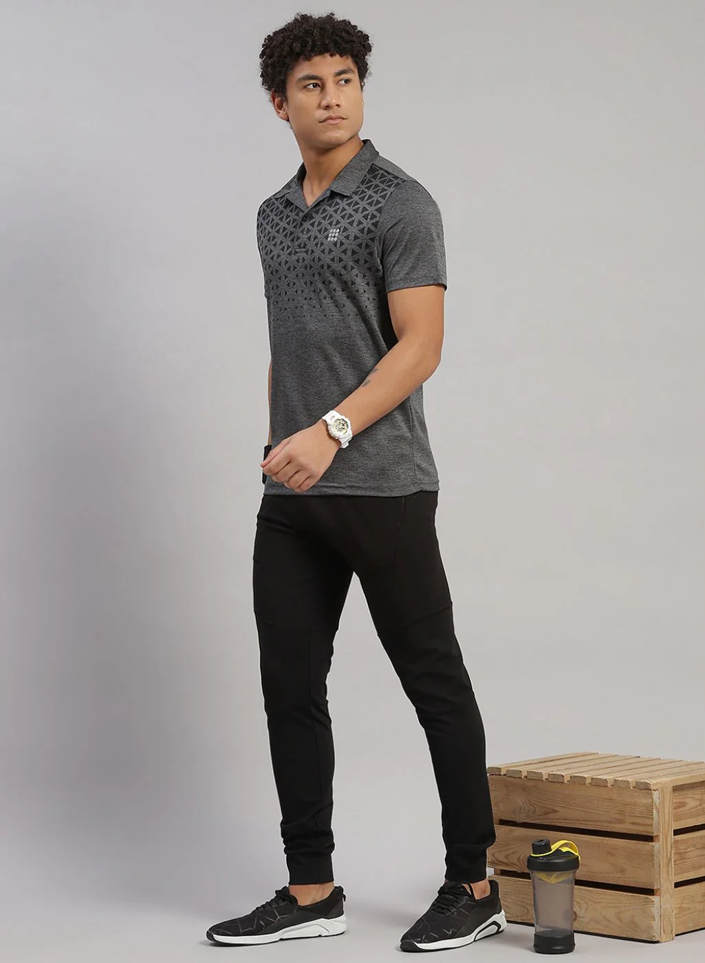 Rock.it Men Black Regular Fit Jogger - Image 5