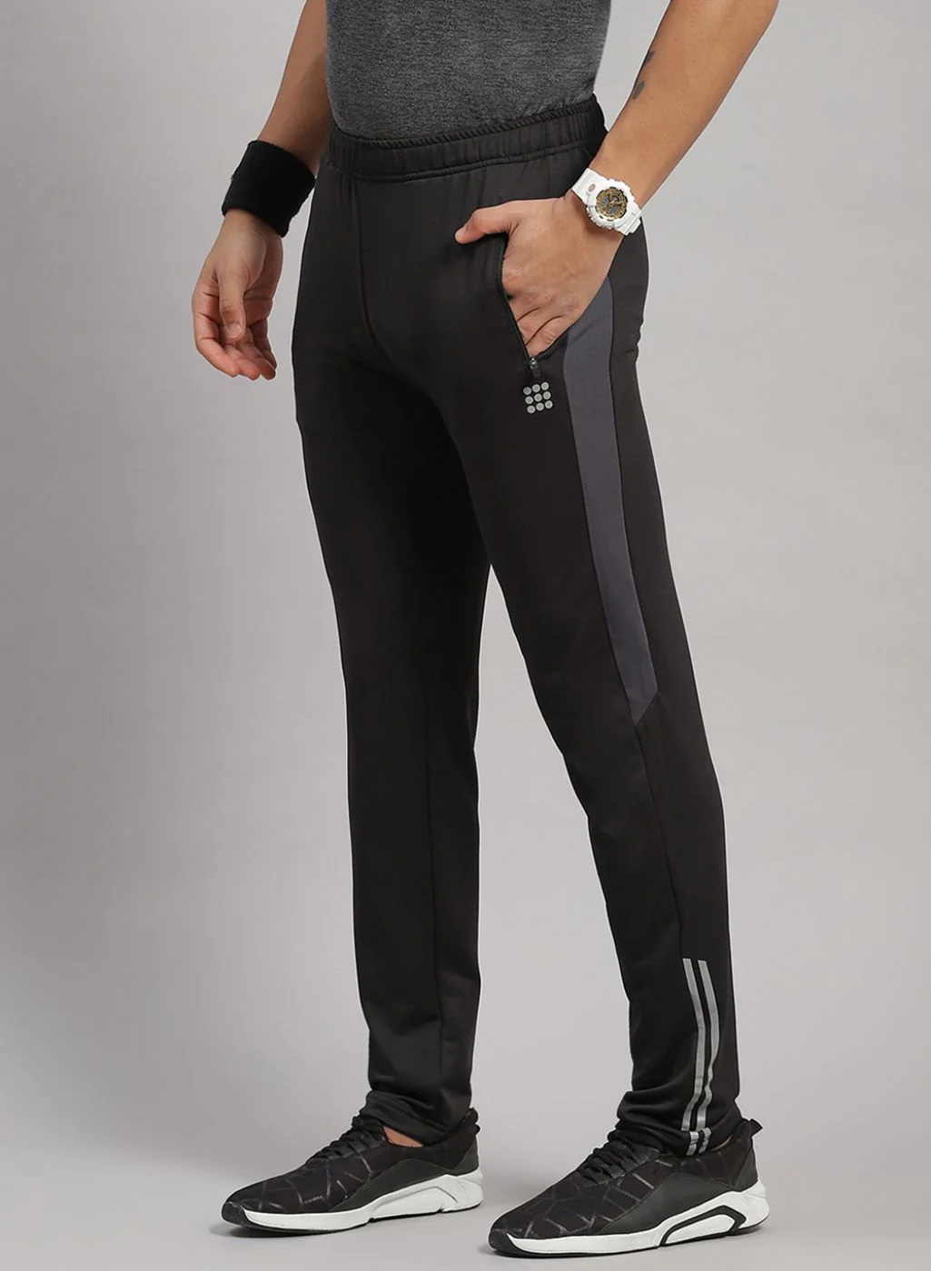 Rock.it Men Black Regular Fit Lower - Image 2
