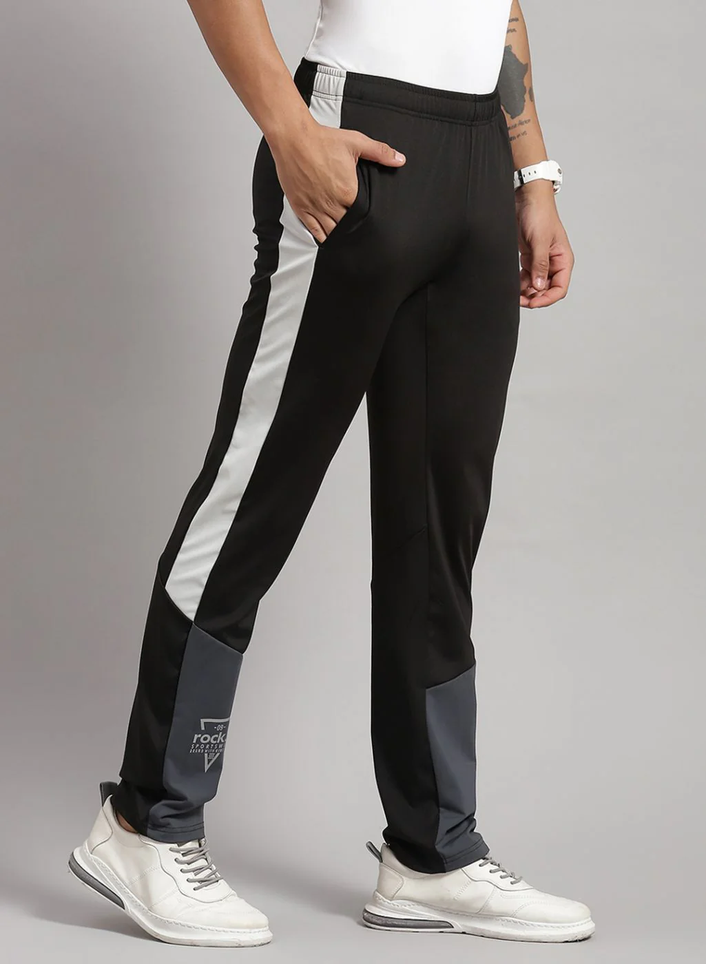 Rock.it Men Black Regular Fit Lower - Image 3