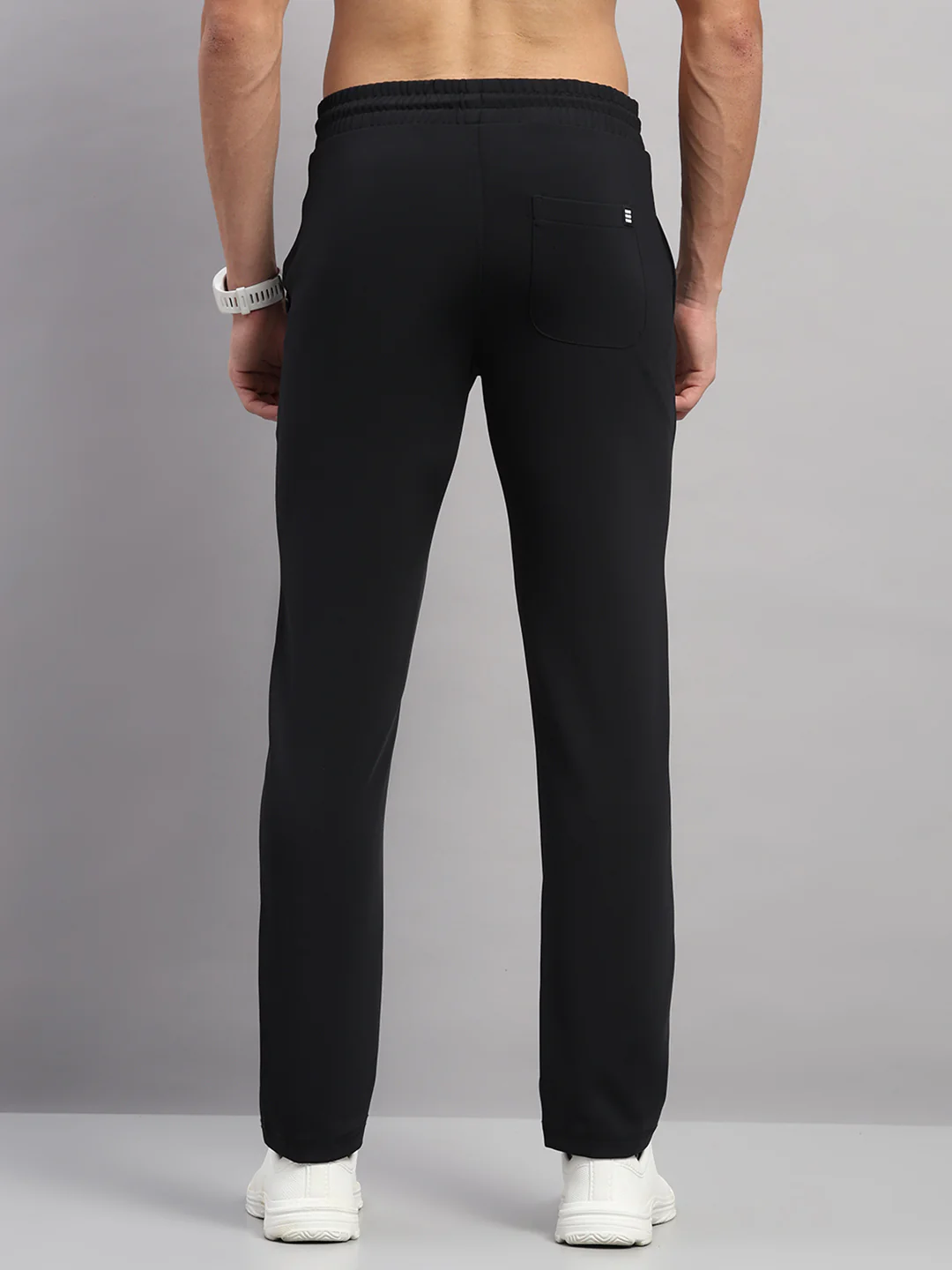 Rock.it Men Black Self Design Slim Fit Winter Lower - Image 5
