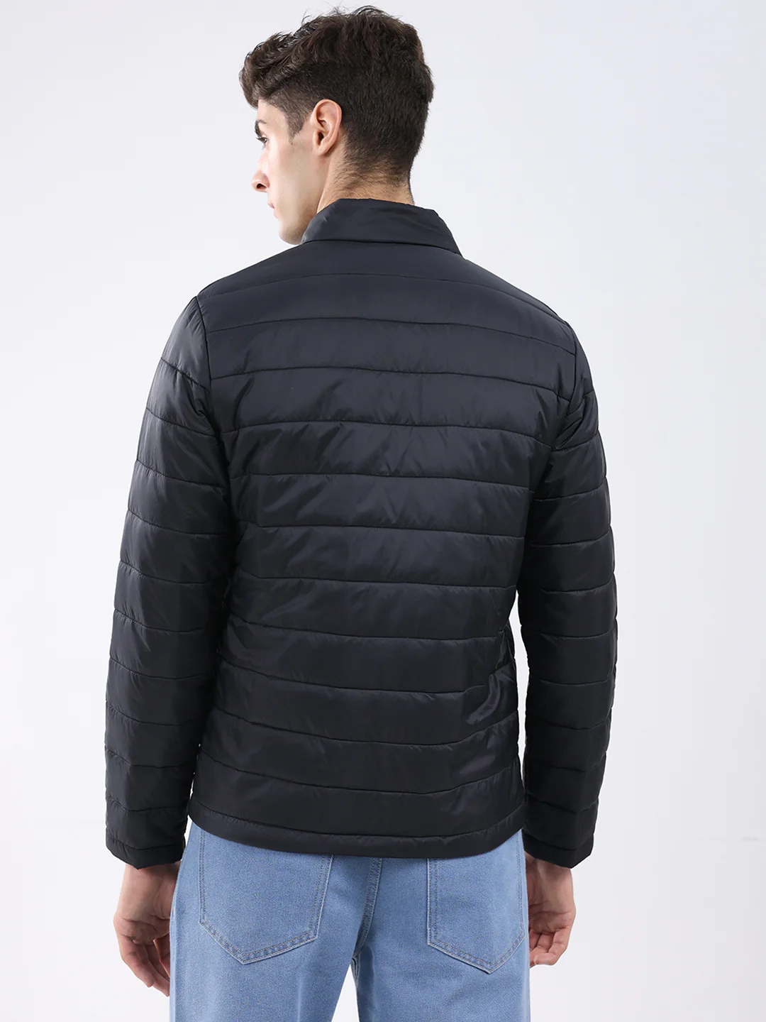 Rock.it Men Black Solid Collar Full Sleeve Jacket - Image 5