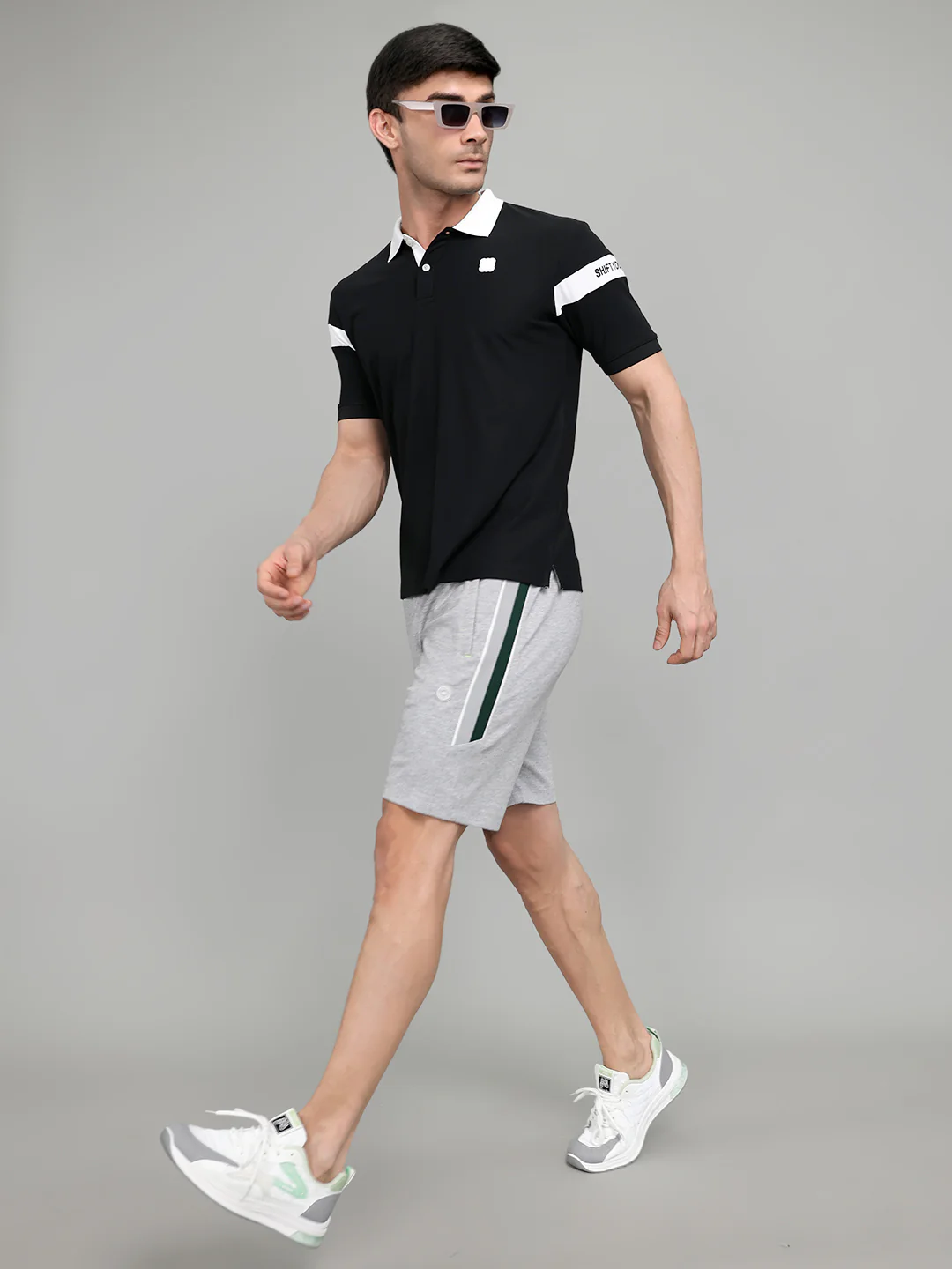 Rock.it Men Black Solid Collar Half Sleeve T-Shirt - Image 6