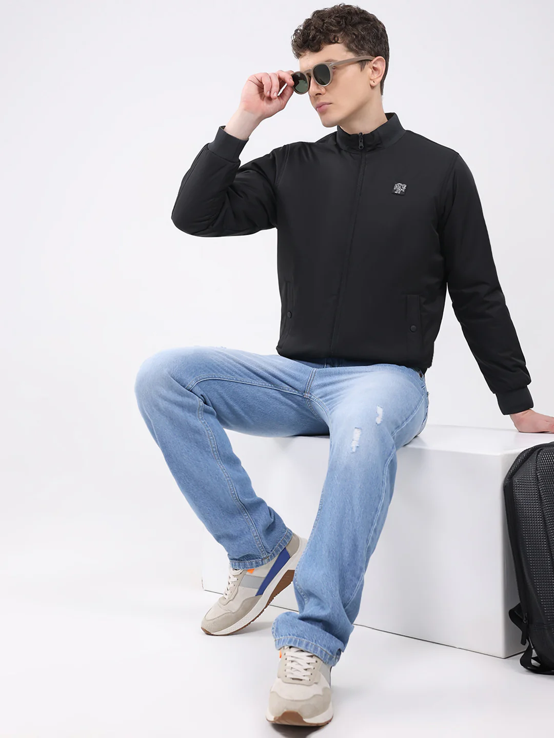 Rock.it Men Black Solid Hooded Full Sleeve Reversible Jacket - Image 2
