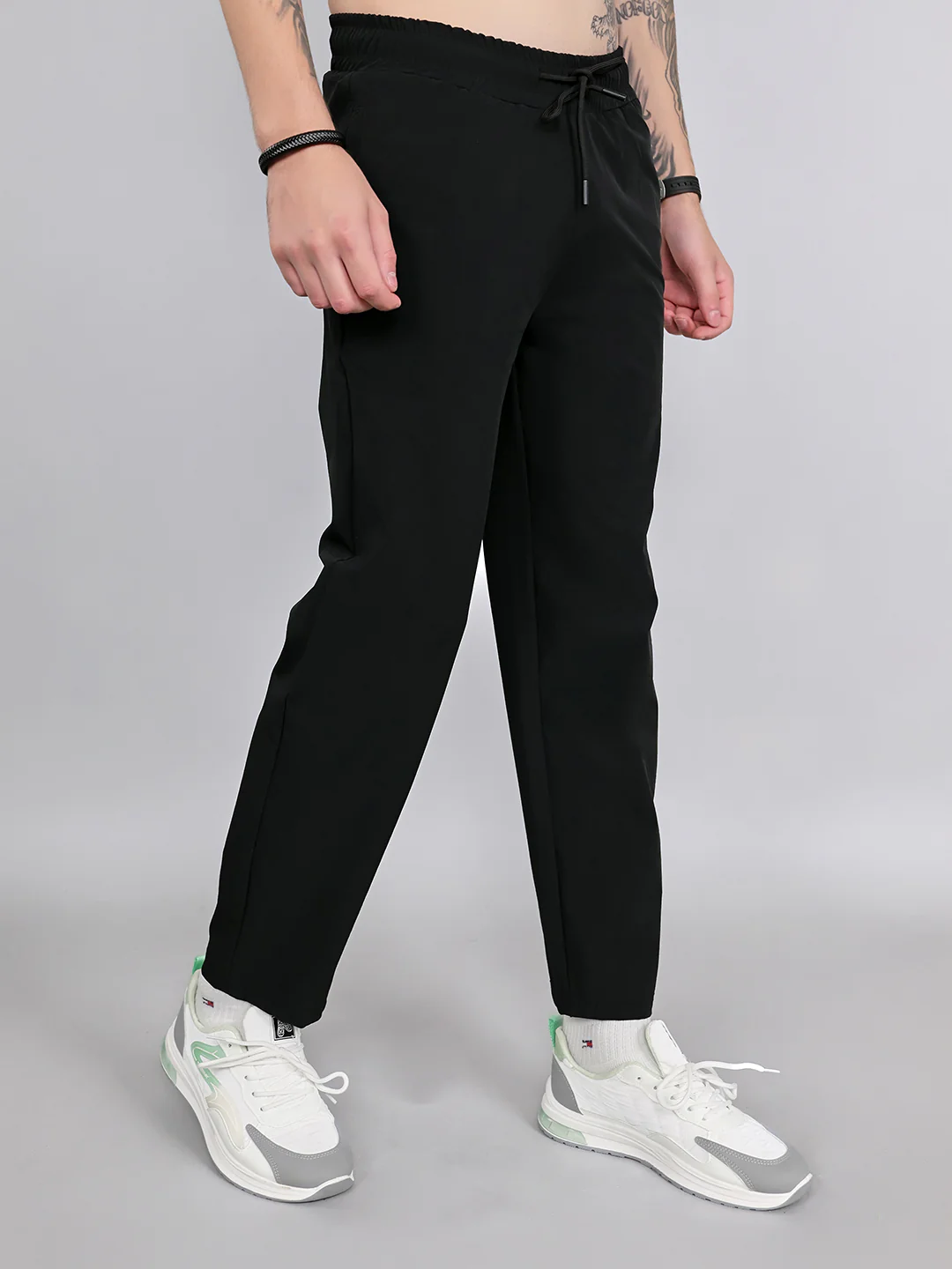 Rock.it Men Black Solid Regular Fit Lower - Image 3