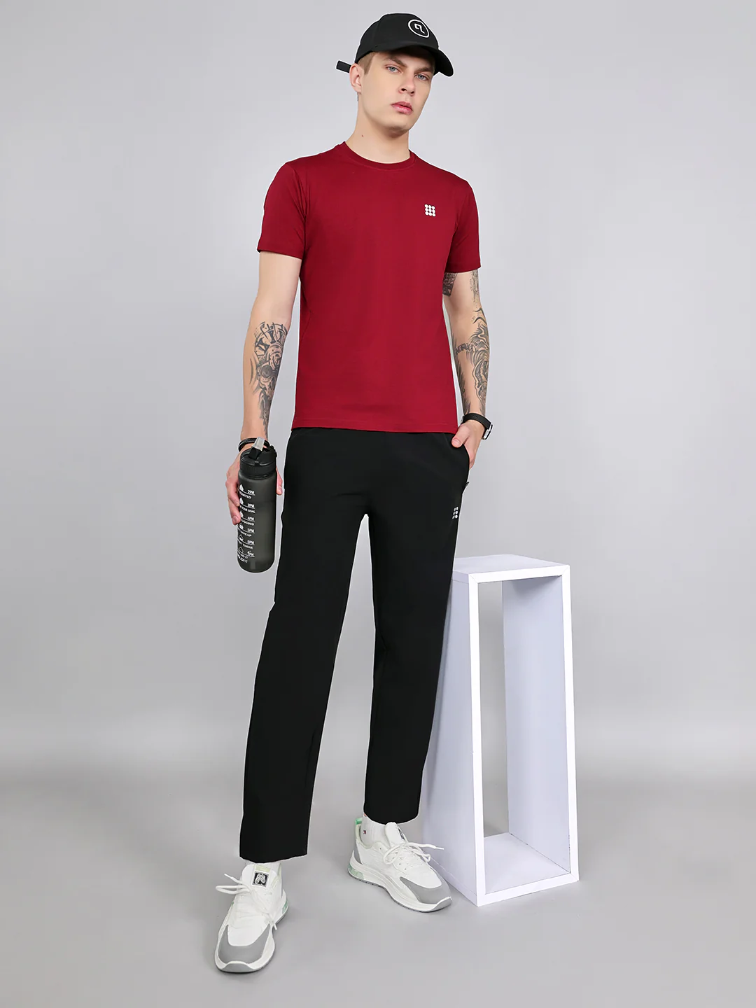 Rock.it Men Black Solid Regular Fit Lower - Image 6