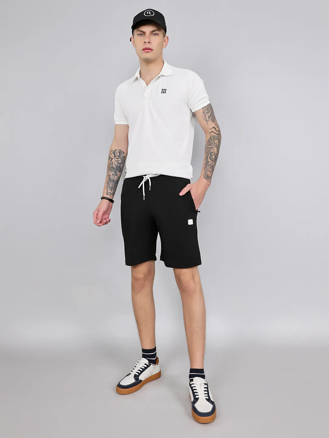Rock.it Men Black Solid Regular Fit Shorts - Image 6