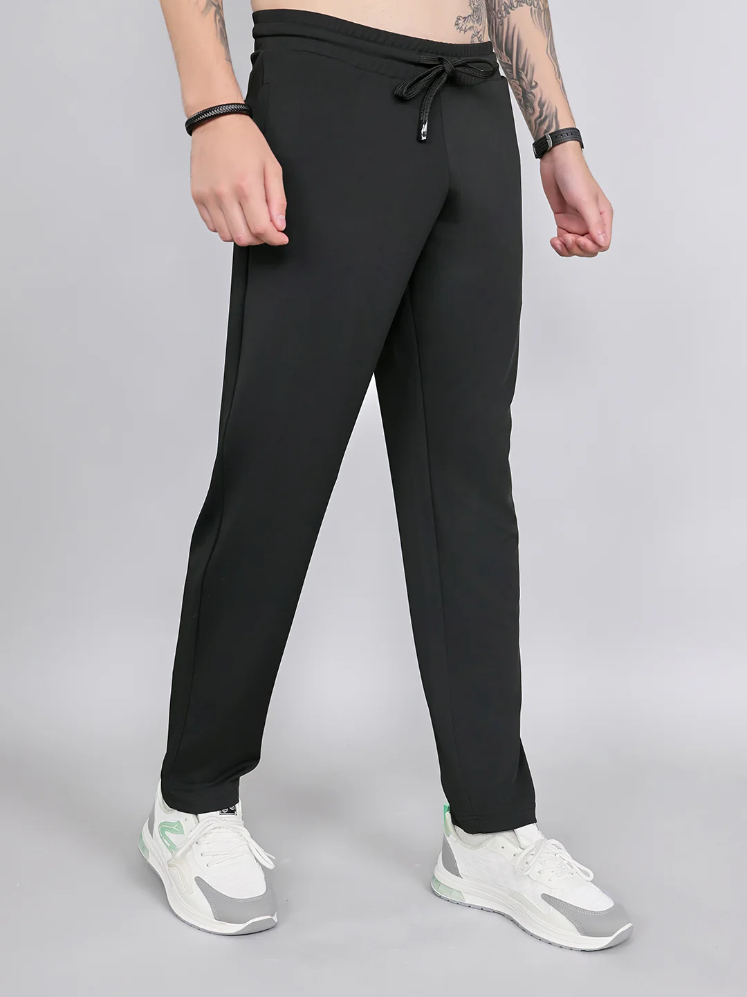 Rock.it Men Black Solid Smart Fit Lower - Image 2