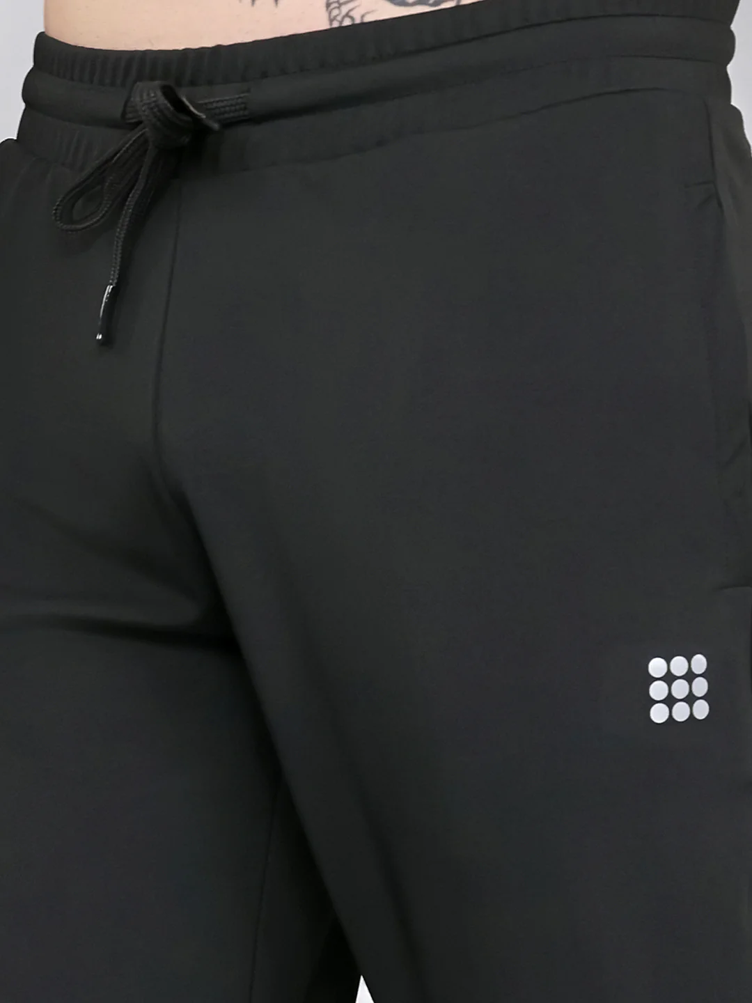 Rock.it Men Black Solid Smart Fit Lower - Image 5