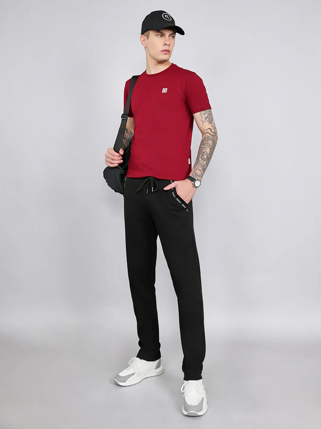 Rock.it Men Black Solid Smart Fit Lower - Image 6