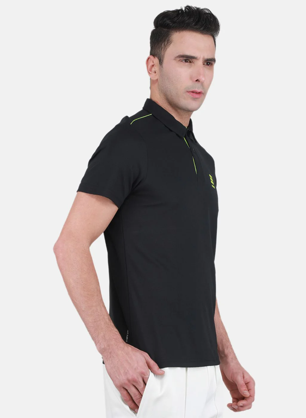 Rock.it Men Black Solid T-Shirt - Image 6
