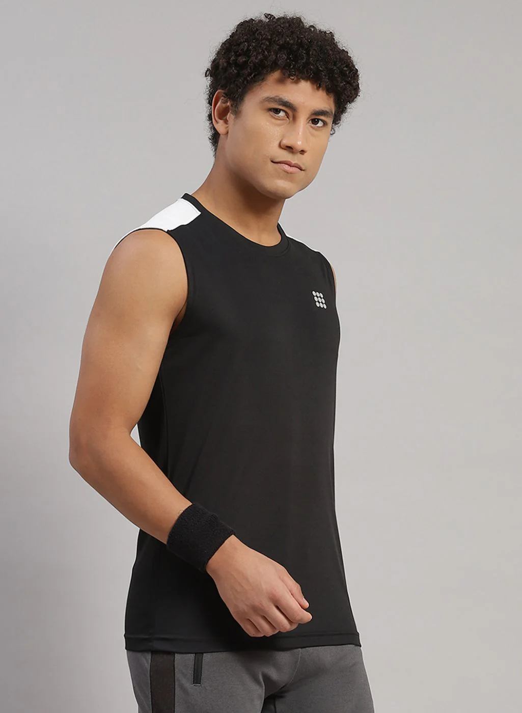 Rock.it Men Black Solid T-Shirt - Image 3