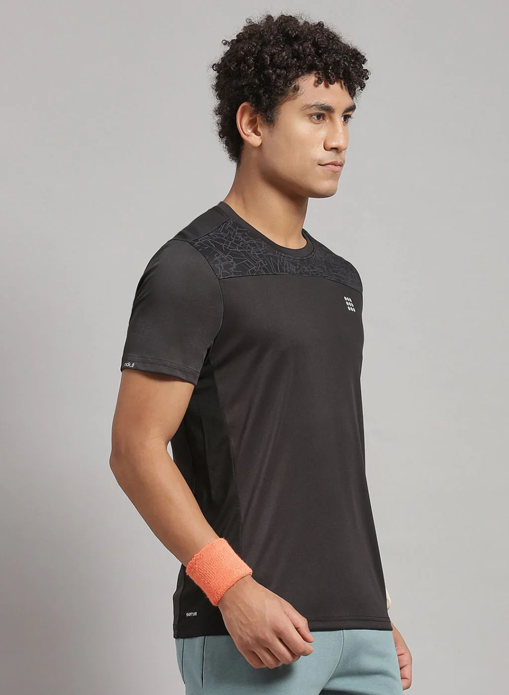 Rock.it Men Black Solid T-Shirt - Image 3