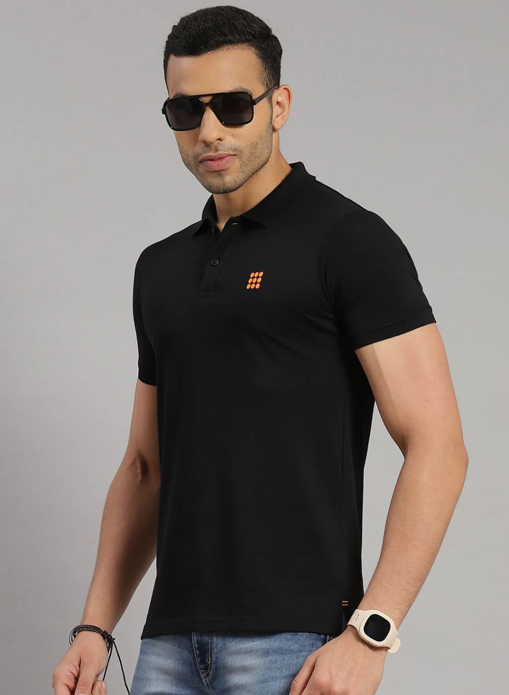 Rock.it Men Black Solid T-Shirt - Image 3