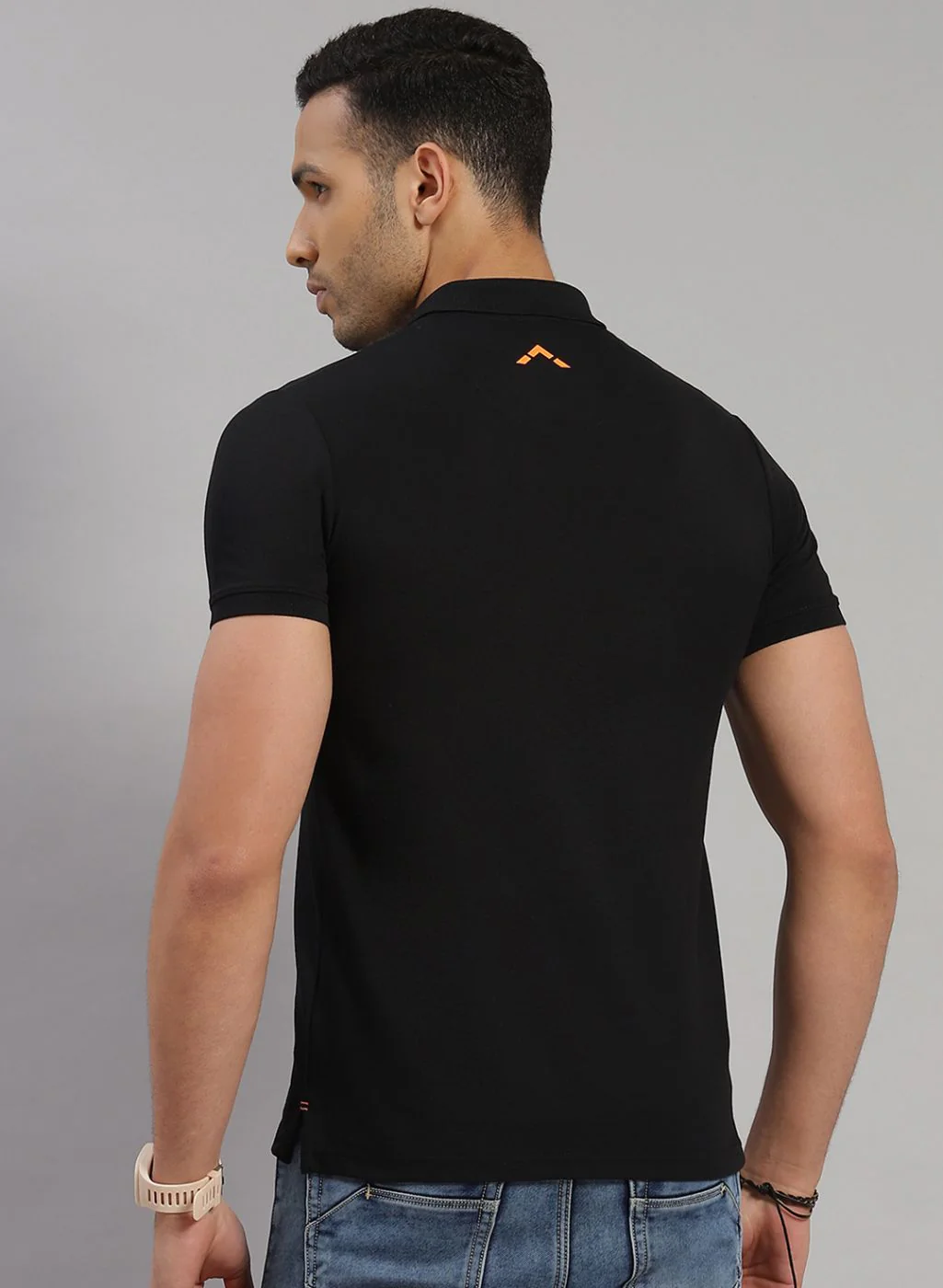 Rock.it Men Black Solid T-Shirt - Image 5