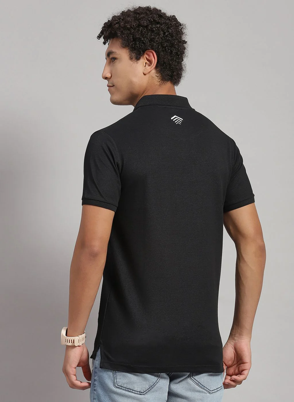 Rock.it Men Black Solid T-Shirt - Image 4