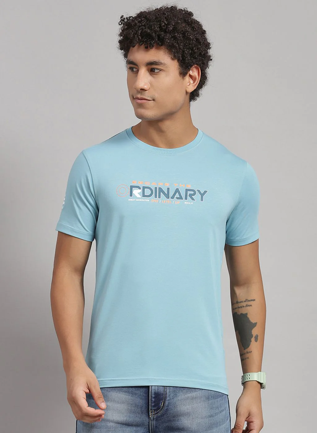 Rock.it Men Blue Printed T-Shirt 2 Pc - Image 2