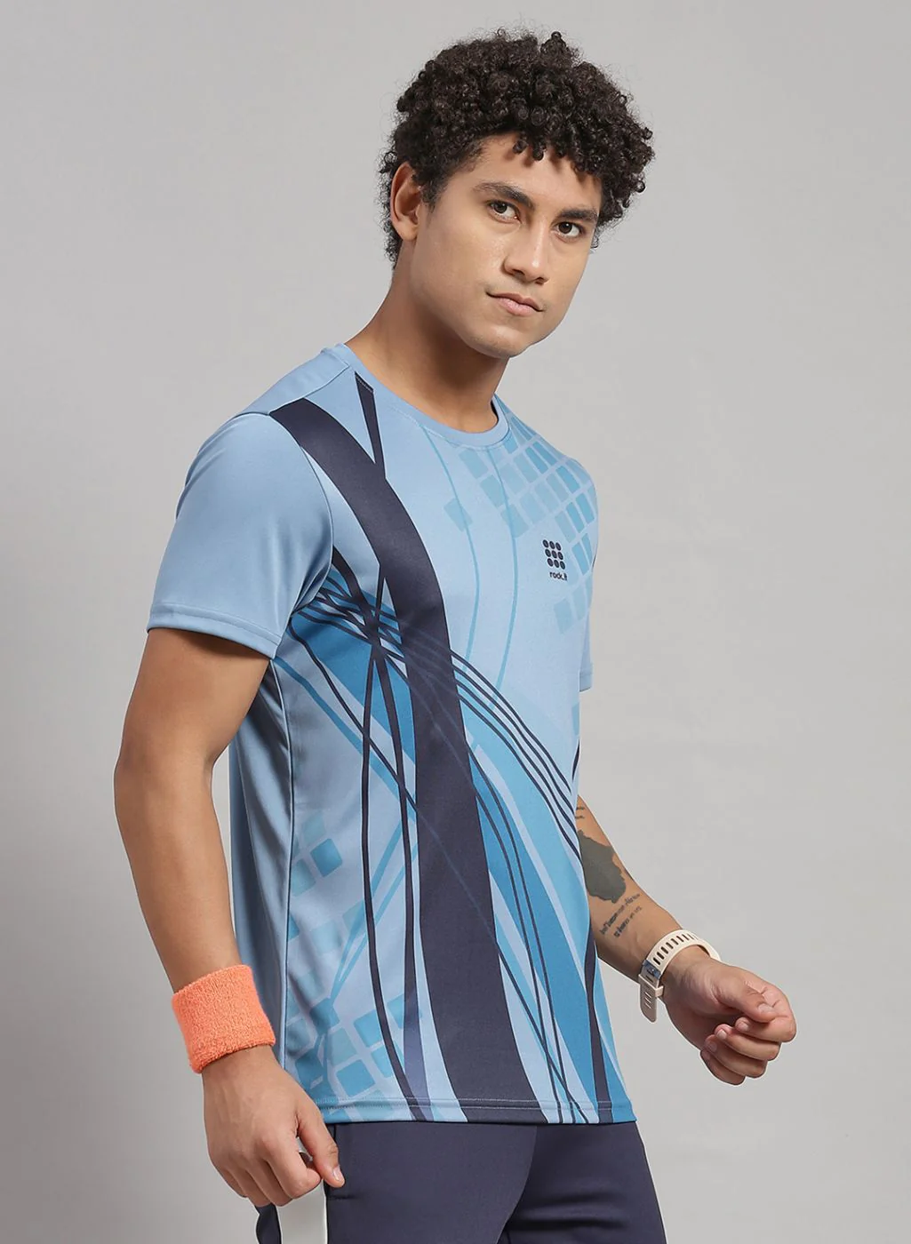 Rock.it Men Blue Printed T-Shirt - Image 3