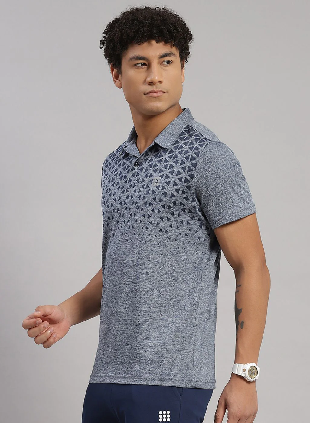 Rock.it Men Blue Printed T-Shirt - Image 2