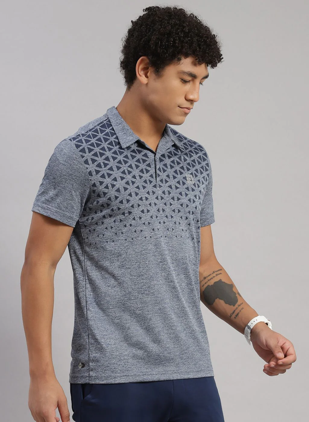 Rock.it Men Blue Printed T-Shirt - Image 3