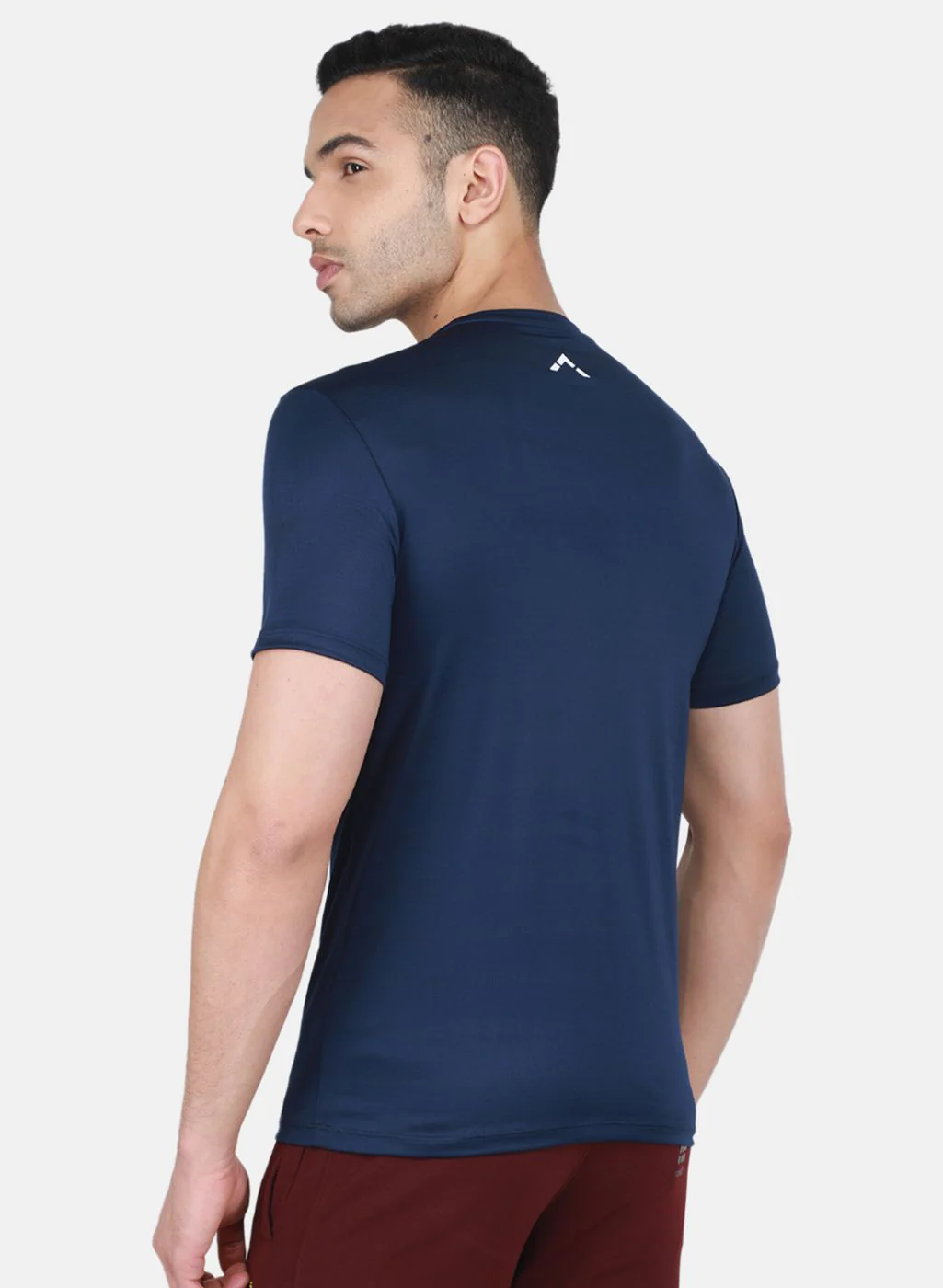 Rock.it Men Blue Self Design T-Shirt - Image 3