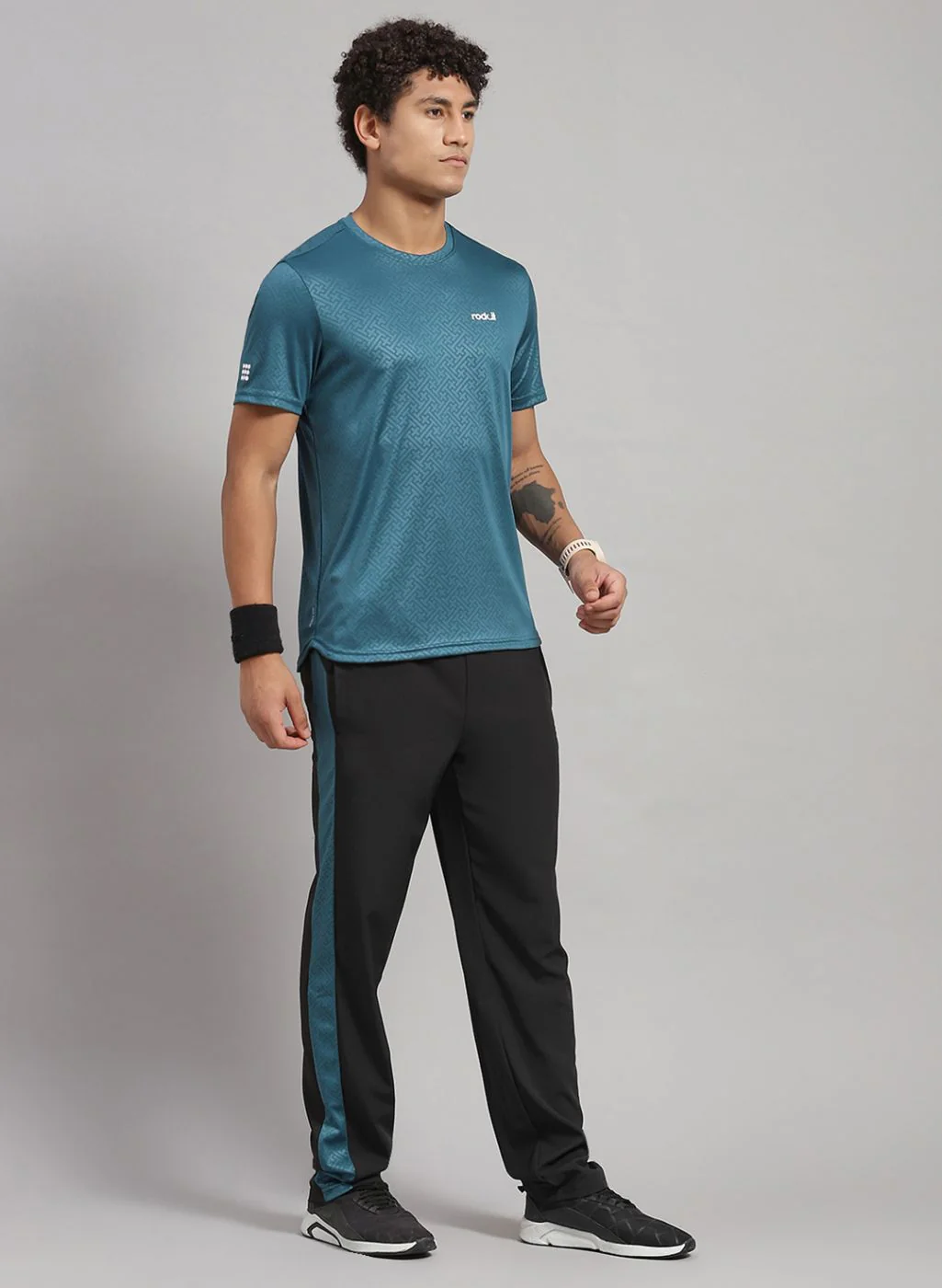 Rock.it Men Blue Solid Lower Set - Image 3