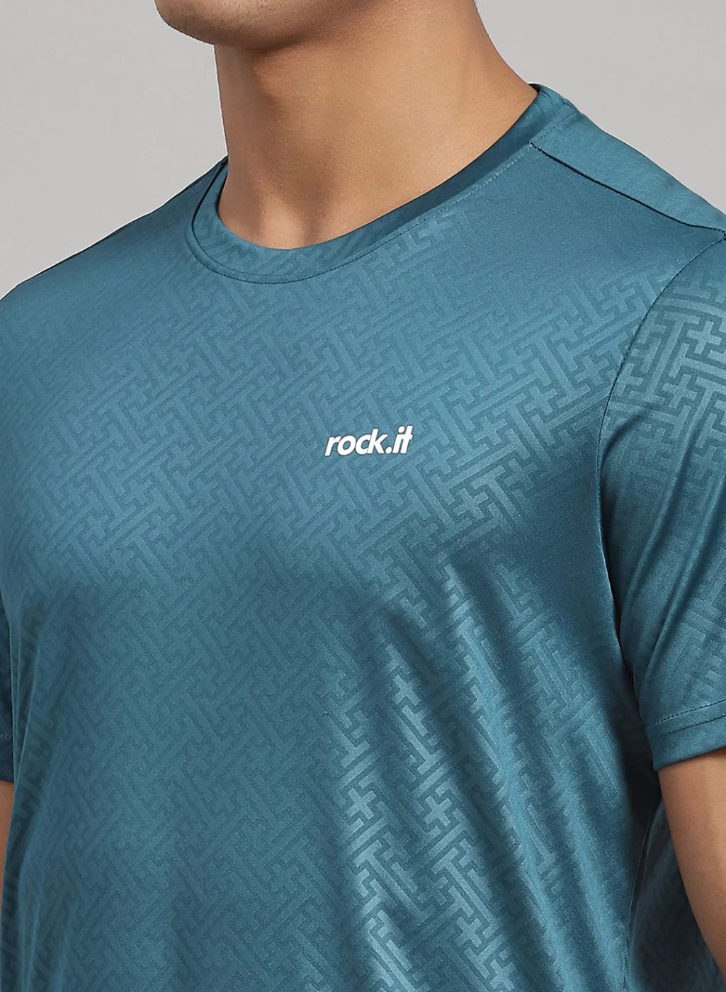 Rock.it Men Blue Solid Lower Set - Image 6