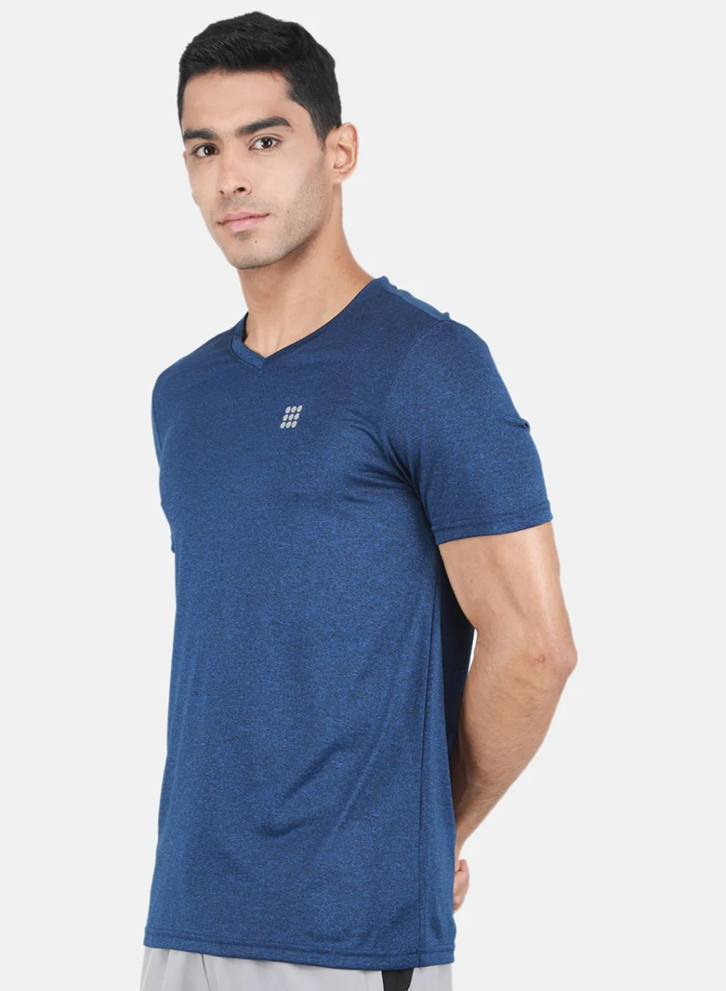Rock.it Men Blue Solid T-Shirt - Image 2