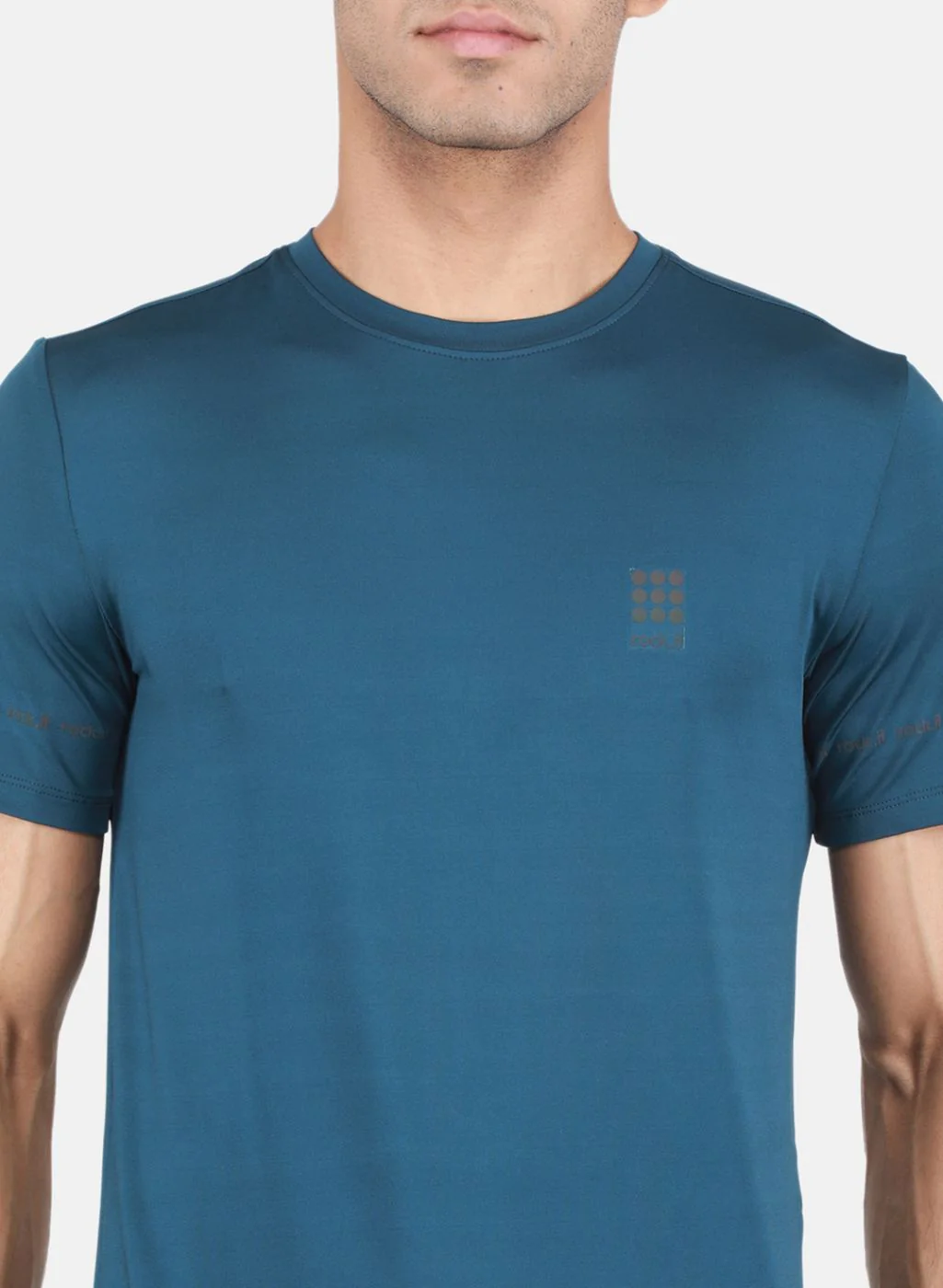 Rock.it Men Blue Solid T-Shirt - Image 5