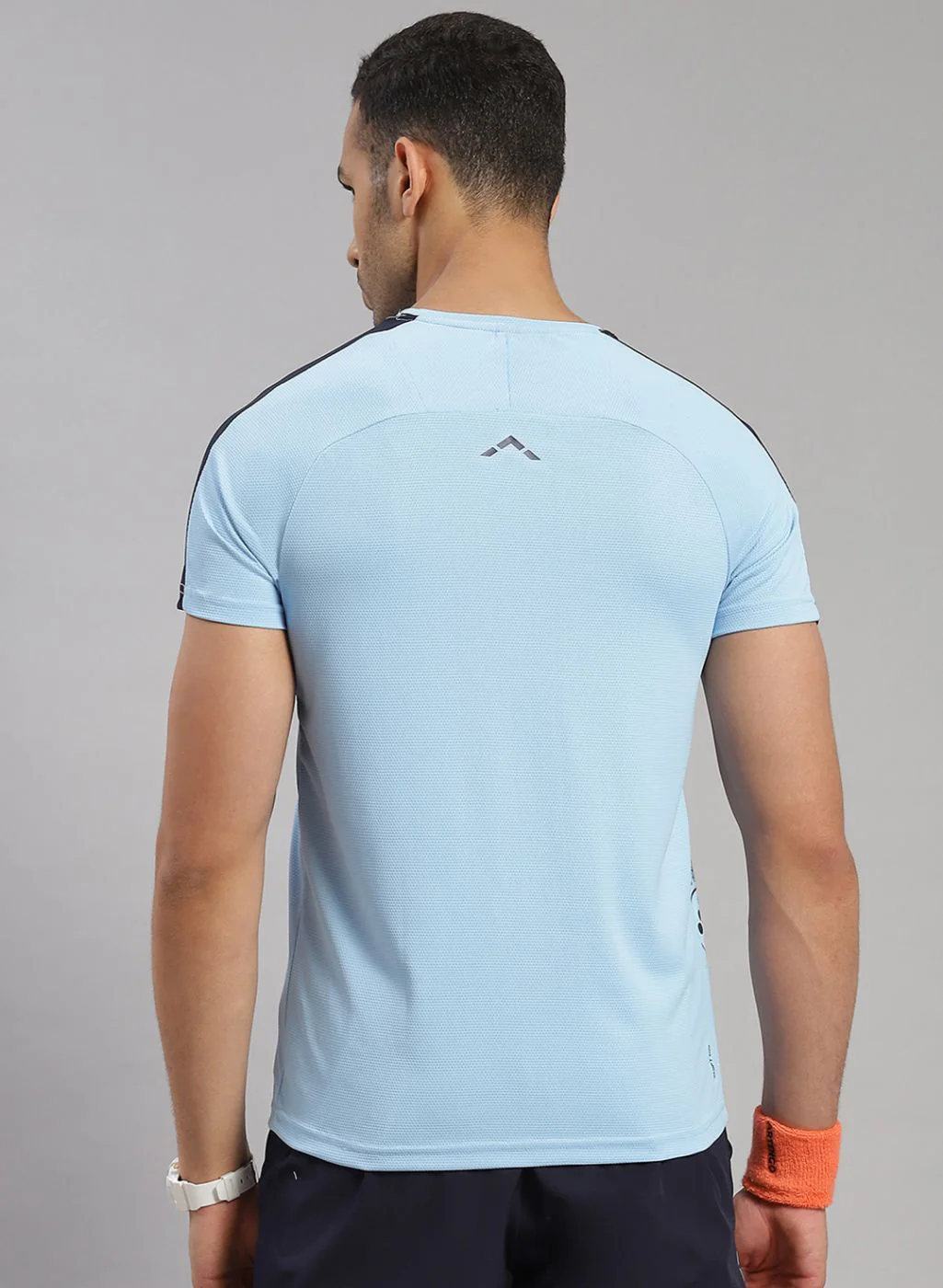Rock.it Men Blue Solid T-Shirt - Image 5