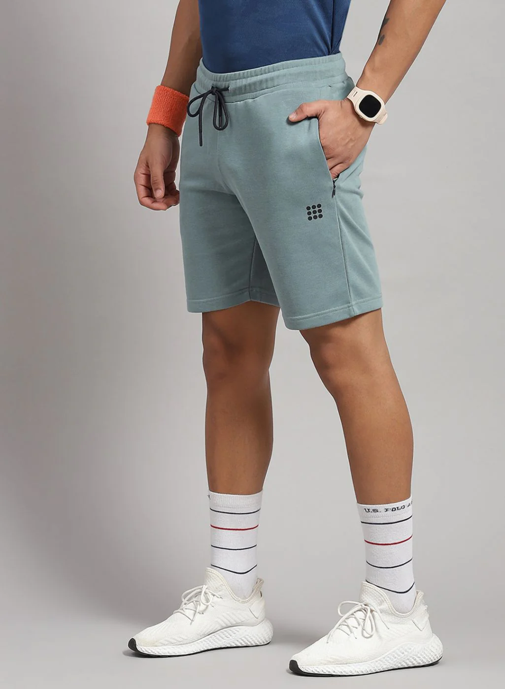 Rock.it Men Blue Solid T-Shirt