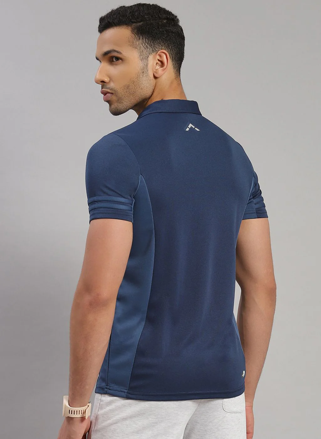 Rock.it Men Blue Solid T-Shirt - Image 5