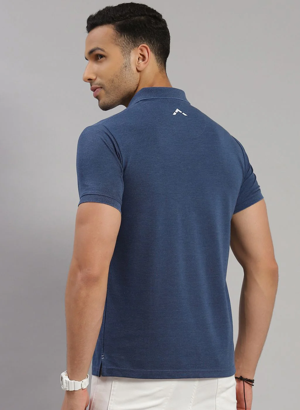 Rock.it Men Blue Solid T-Shirt - Image 5