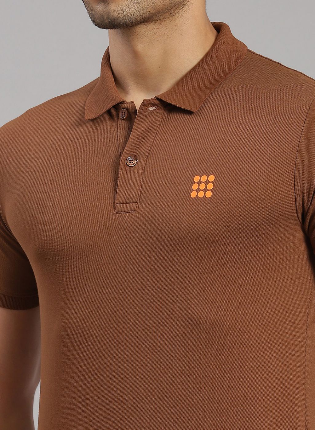 Rock.it Men Brown Solid T-Shirt - Image 6