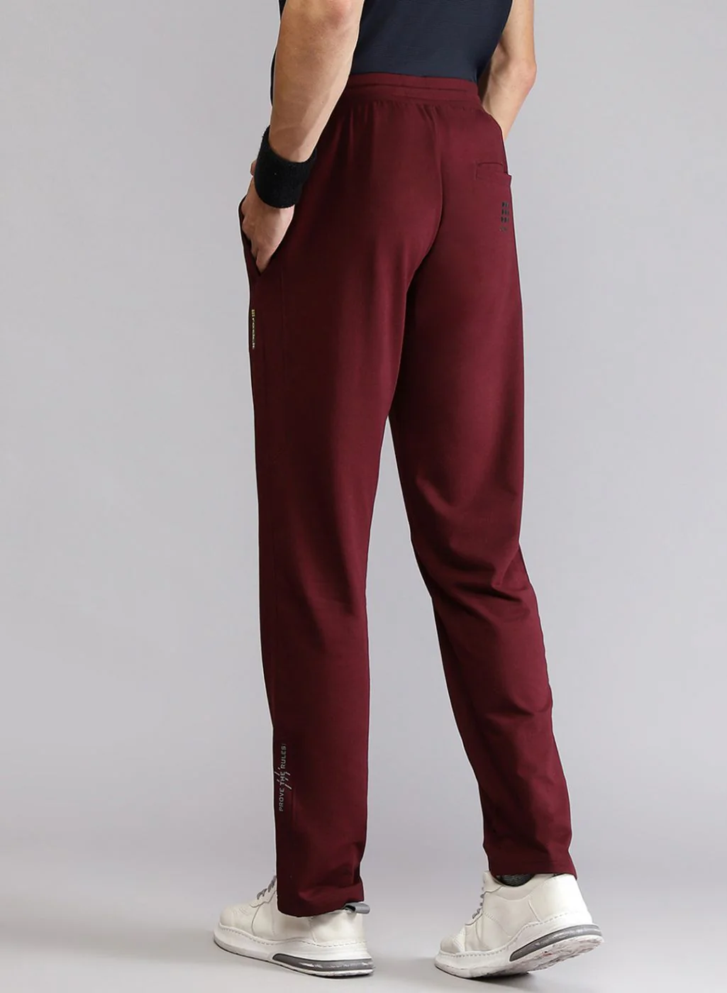 Rock.it Men Burgundy Smart Fit Lower - Image 5