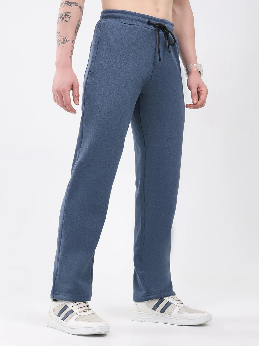 Rock.it Men Dark Blue Solid Regular Fit Winter Lower - Image 4