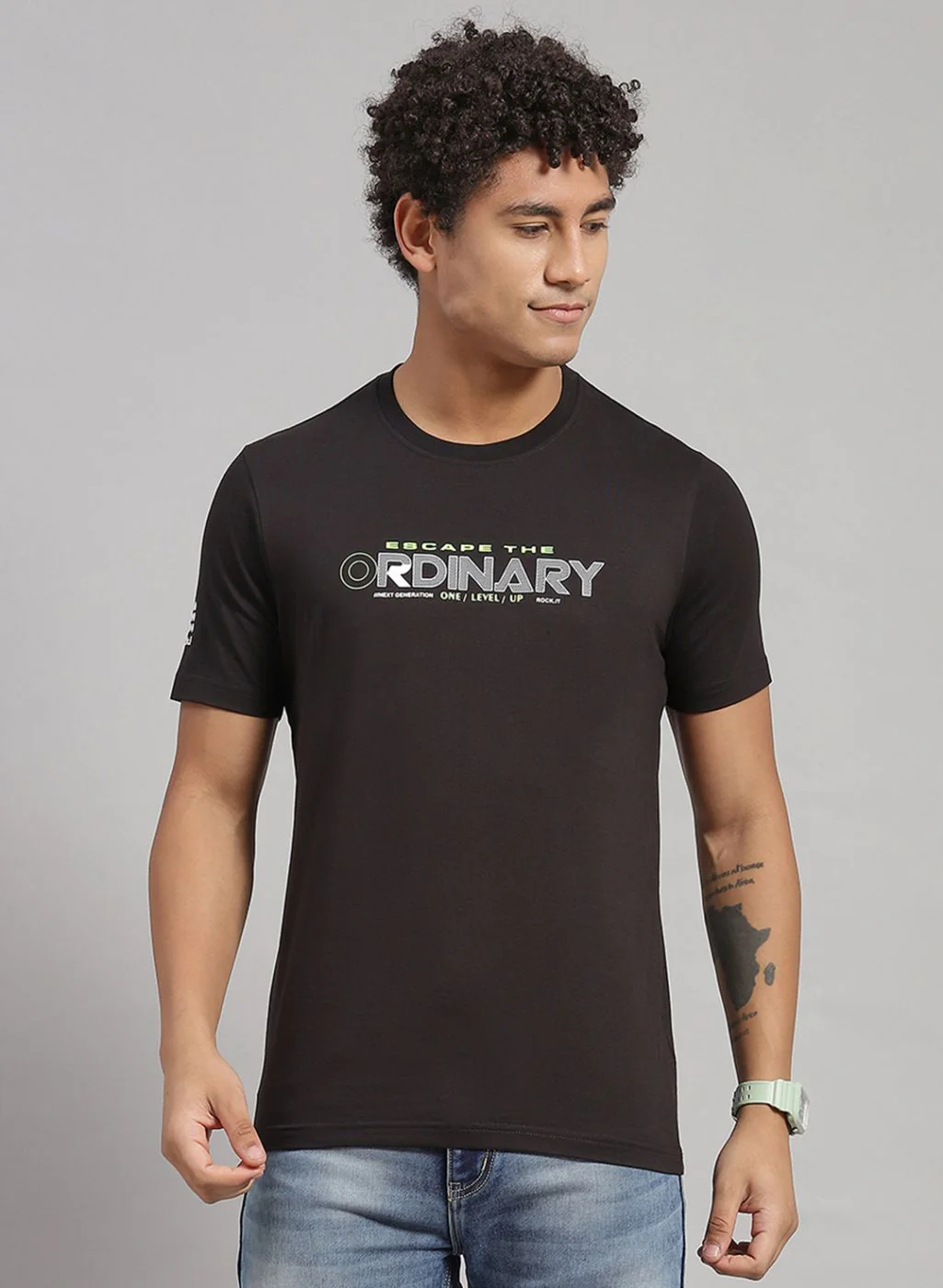 Rock.it Men Green Printed T-Shirt 2 Pc - Image 6