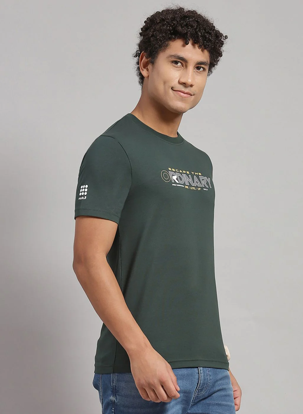 Rock.it Men Green Printed T-Shirt 2 Pc - Image 4
