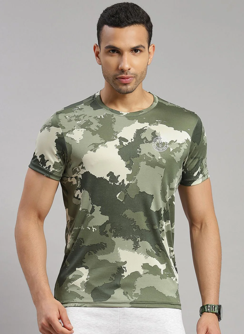 Rock.it Men Green Printed T-Shirt - Image 2