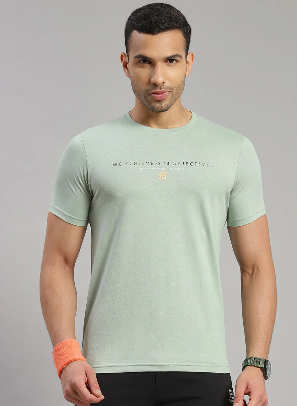 Rock.it Men Green Printed T-Shirt - Image 2