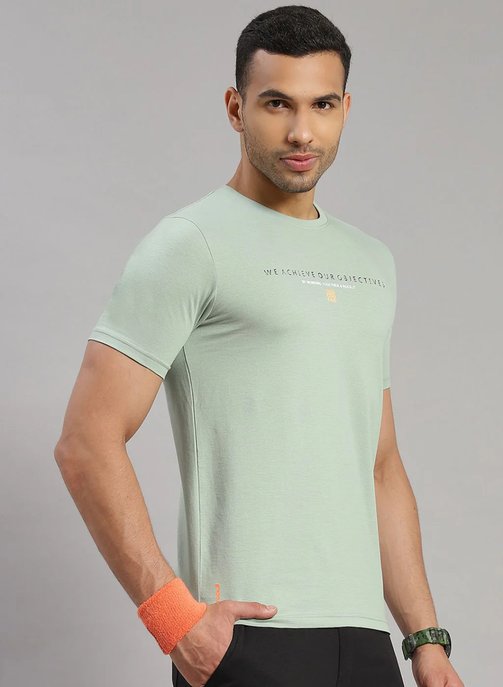 Rock.it Men Green Printed T-Shirt - Image 4