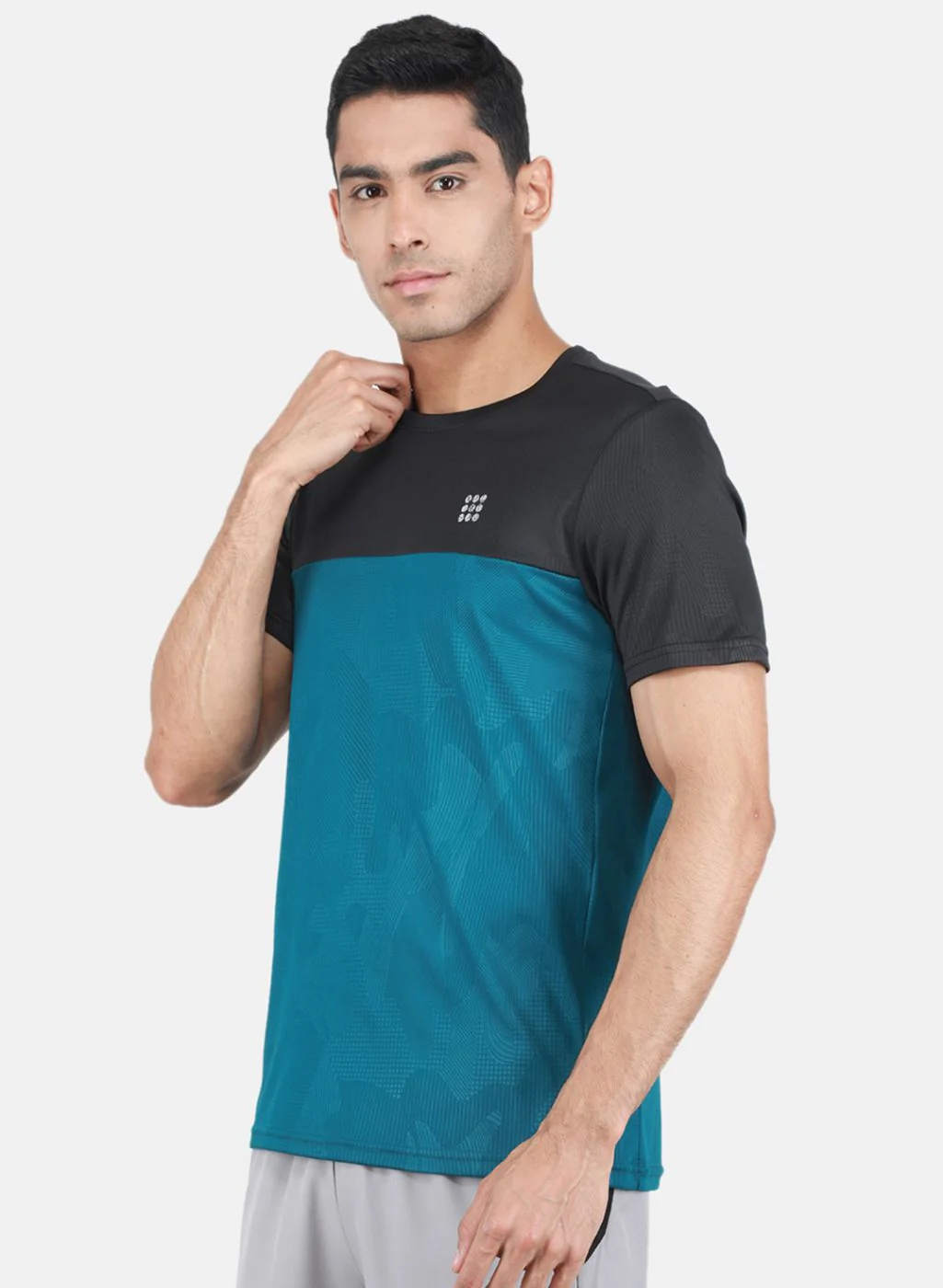 Rock.it Men Green Self Design T-Shirt - Image 2