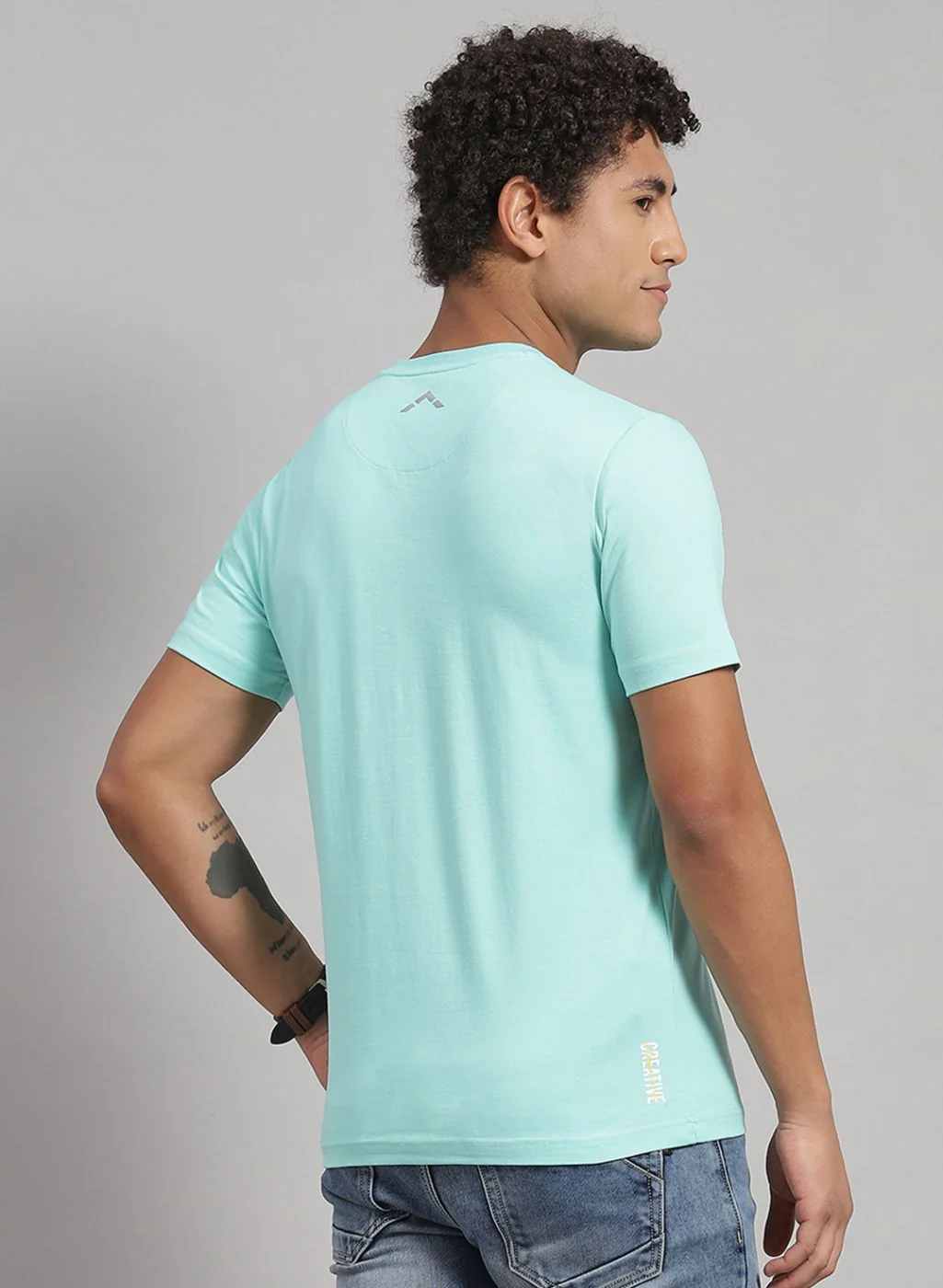 Rock.it Men Green Solid T-Shirt 2 Pc - Image 5
